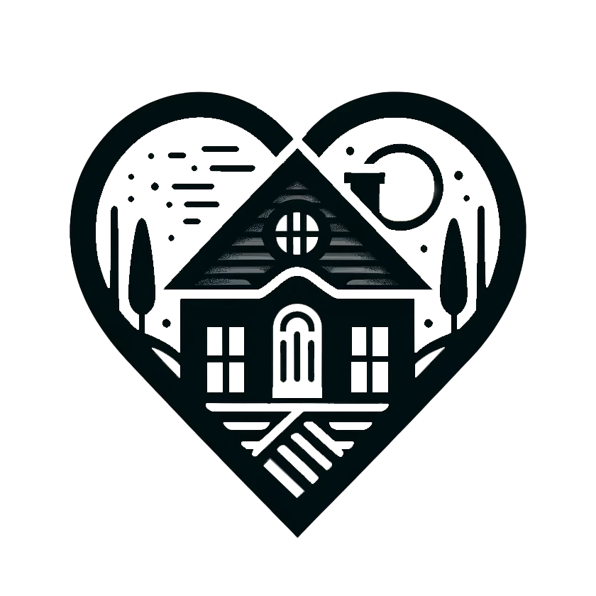 Love&Hearth Logo is a heart with a home inside